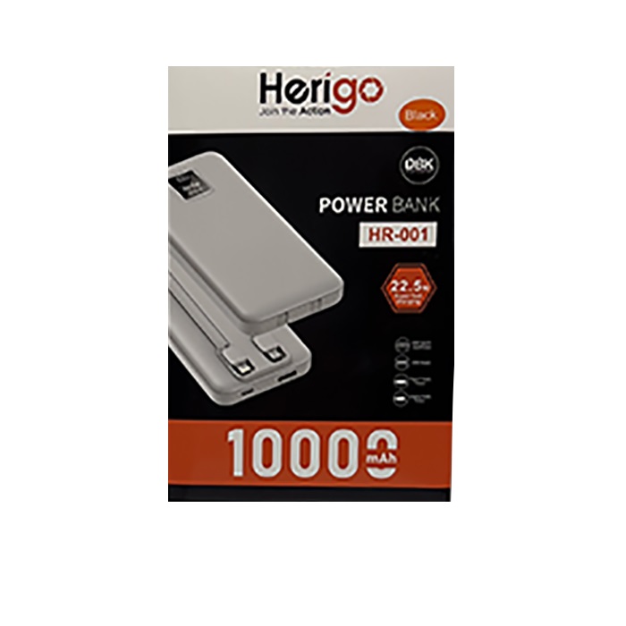 پاور بانک هریگو (سفید)herigo white power bank-hR-001 — تصویر ۴