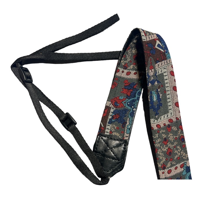 بند دوربین طرح گل آّبی-Blue flower design camera strap — تصویر ۲