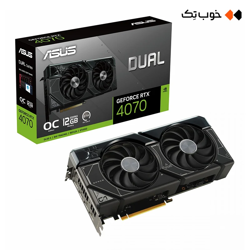 کارت گرافیک ASUS Dual RTX 4070 OC 12G ( کارکرده )