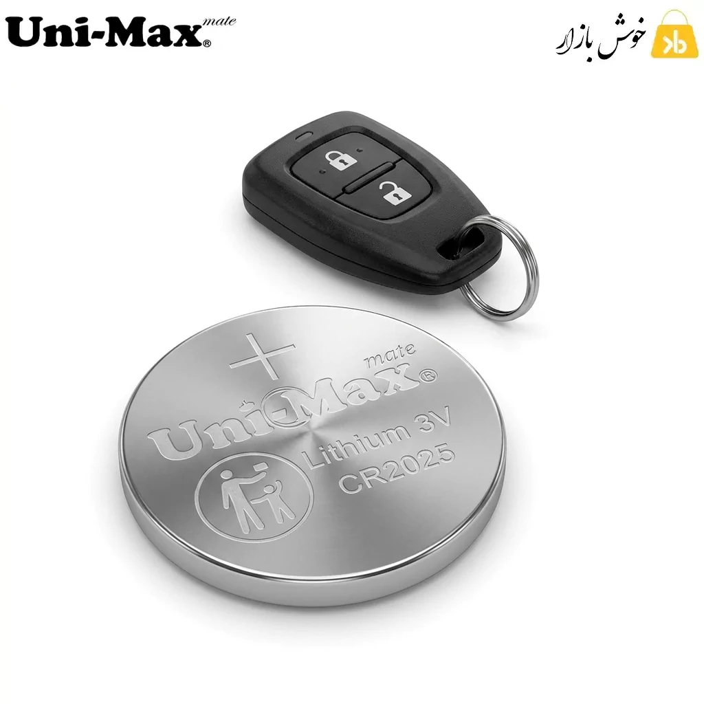 باتری سکه‌ای لیتیومی یونی‌مکس (Uni-Max) مدل CR2025 — تصویر ۳