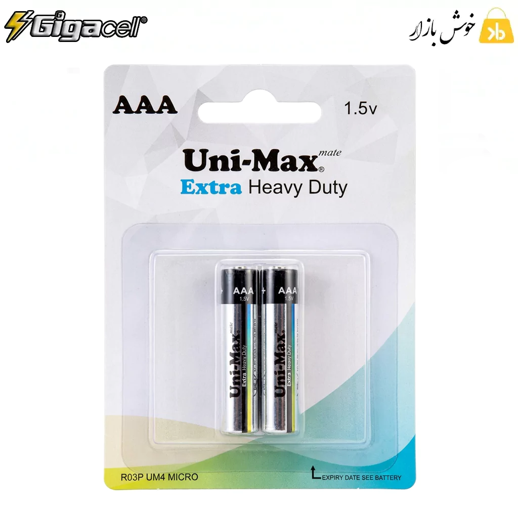 باتری نیم قلمی یونی‌مکس (Uni-Max) مدل Extra Heavy Duty — تصویر ۲