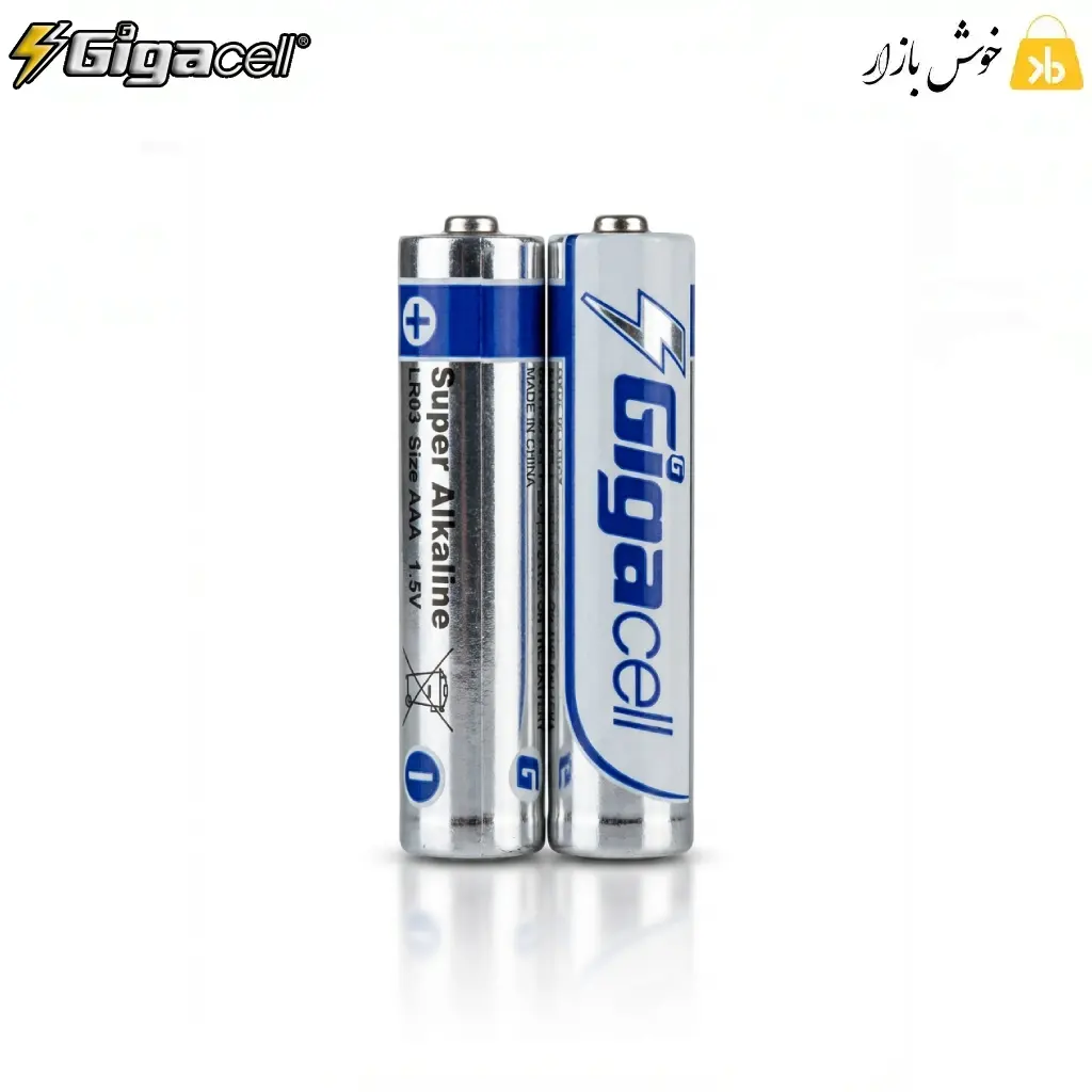 باتری نیم قلمی سوپر آلکالاین گیگاسل (Gigacell) مدل AAA LR03 — تصویر ۳