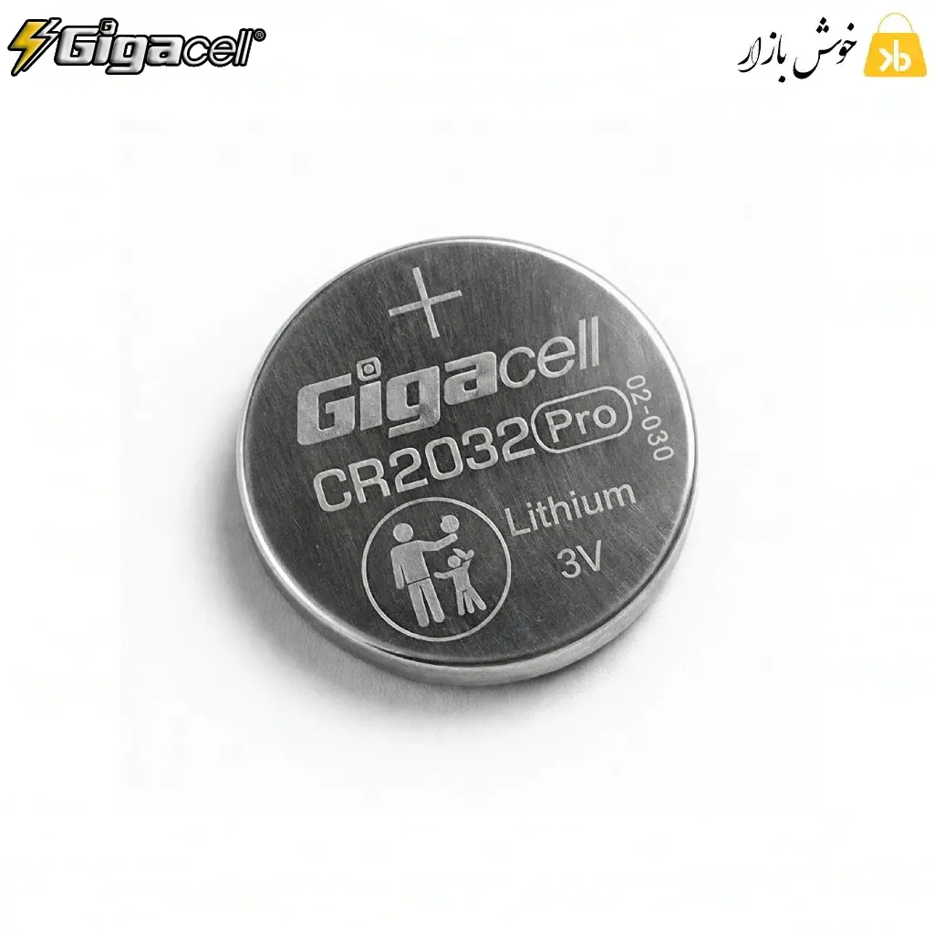 باتری سکه‌ای لیتیومی گیگاسل مدل CR2032 Pro — تصویر ۳