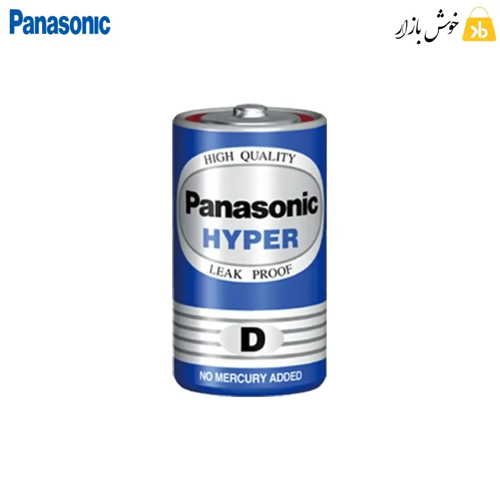 باتری پاناسونیک Hyper سایز D مدل R20UT ولتاژ 1.5V بسته 2 عددی — تصویر ۳