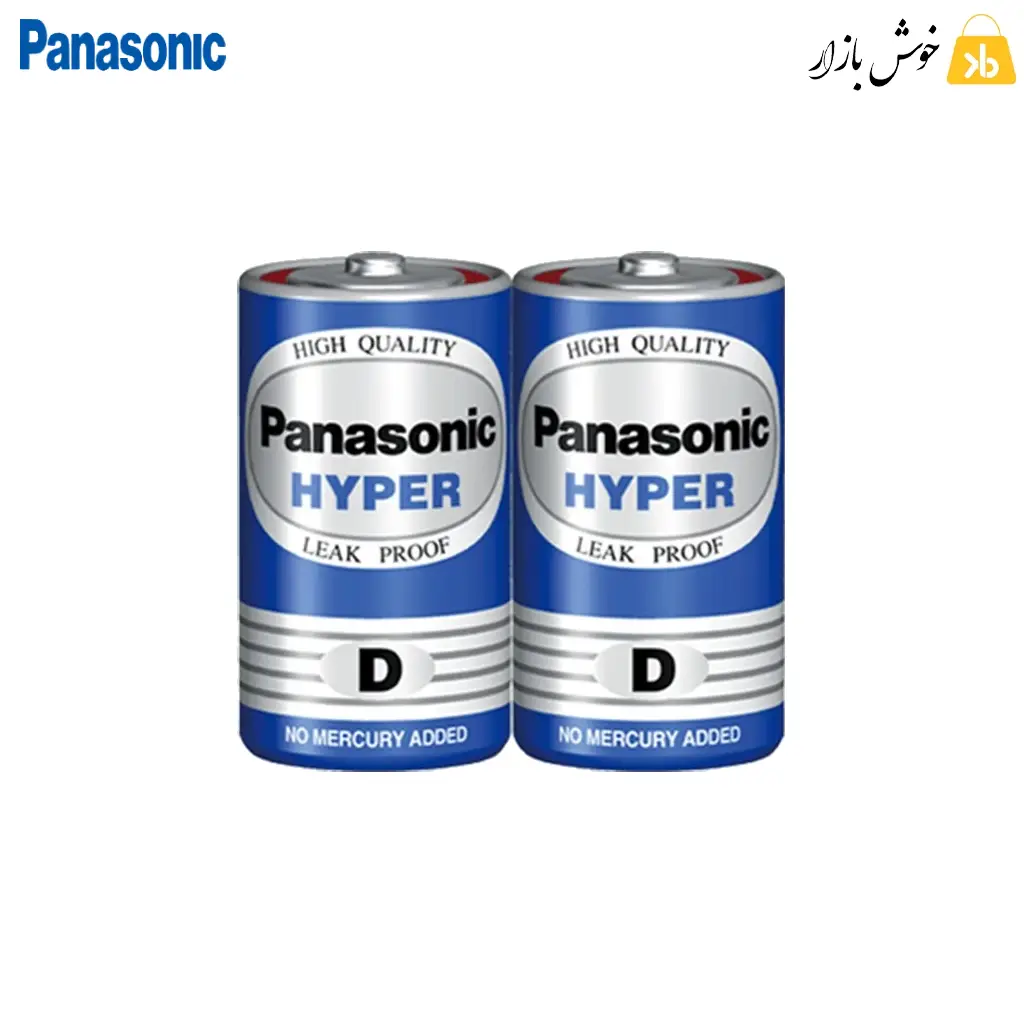 باتری پاناسونیک Hyper سایز D مدل R20UT ولتاژ 1.5V بسته 2 عددی — تصویر ۲