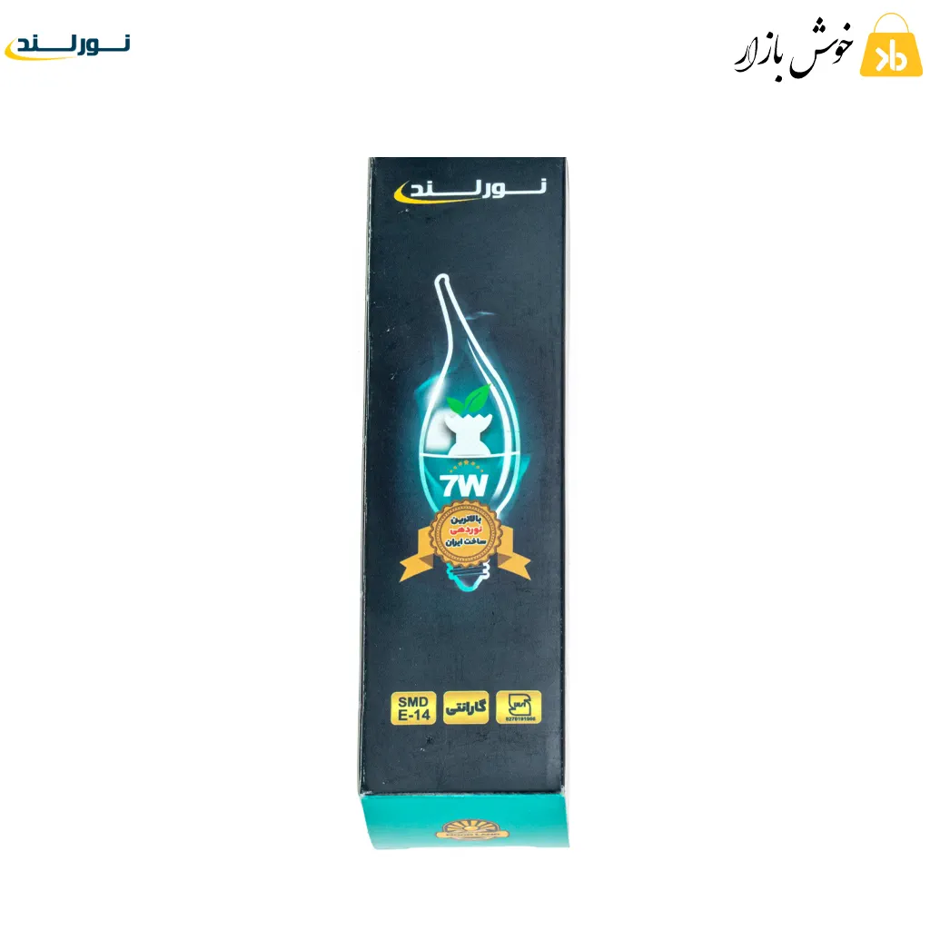 لامپ ال‌ای‌دی اشکی 7 وات نورلند مدل مات مهتابی — تصویر ۵