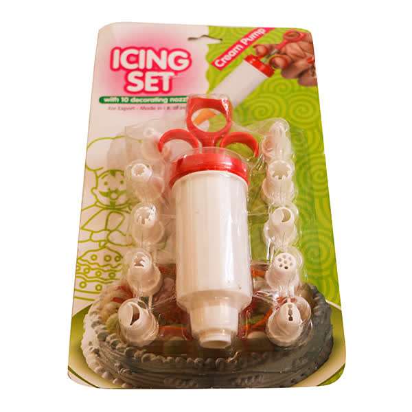 قیف خامه پاش آیسینگ ست ICING SET مجموعه 10 پارچه — تصویر ۳
