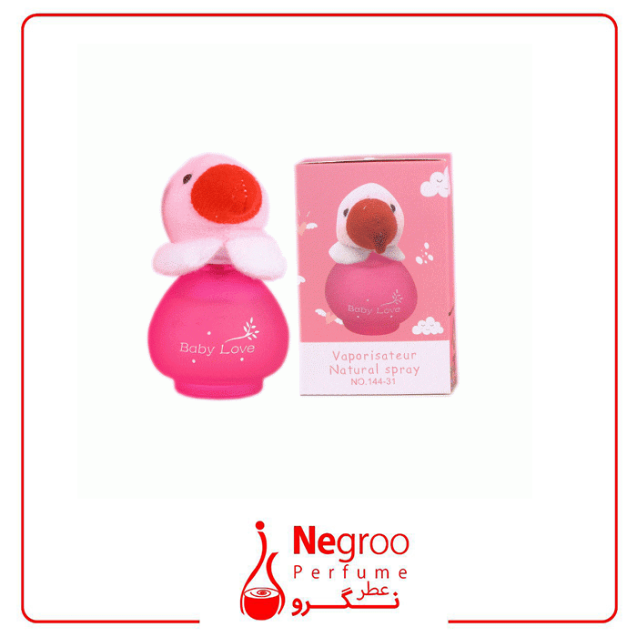 عطر عروسکی بیبی لاو مدل پرنده صورتی کد 31-144 اورجینال — تصویر ۲