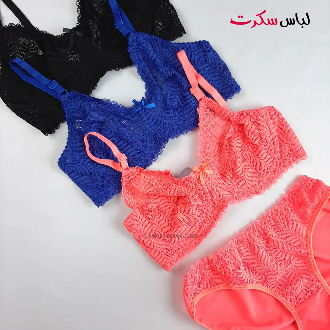 ست شورت و سوتین فانتزی توری ls115 — تصویر ۳