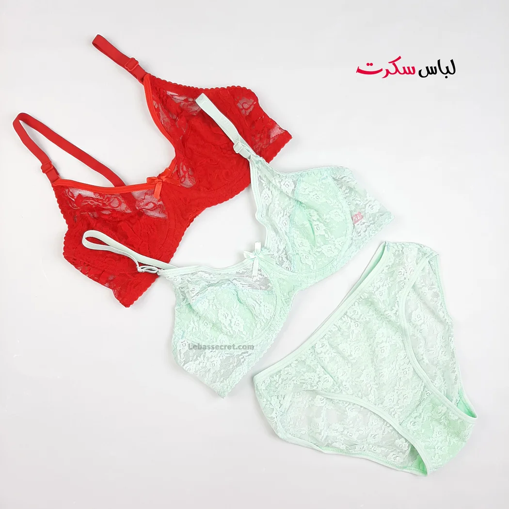 ست شورت و سوتین توری ls1377 — تصویر ۸