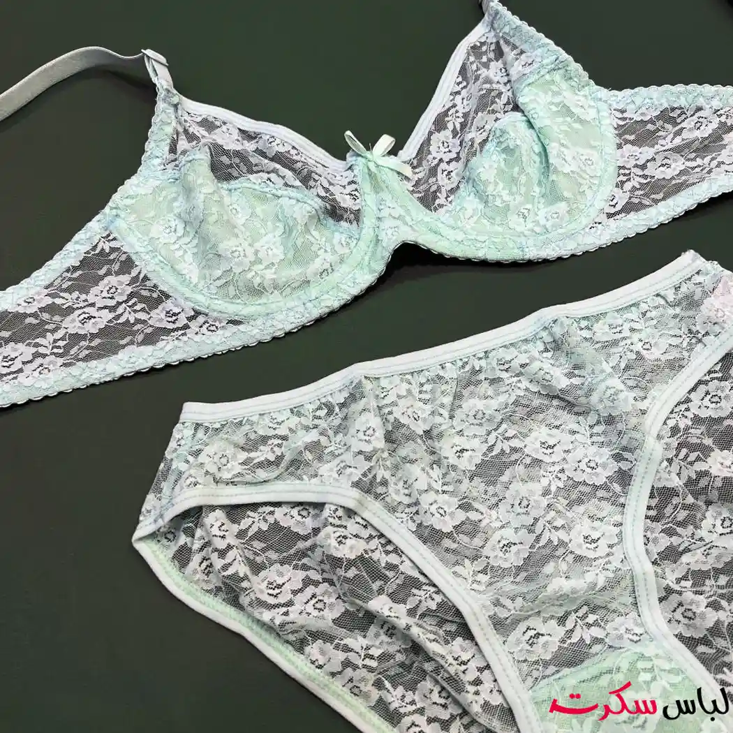 ست شورت و سوتین توری ls1377 — تصویر ۴