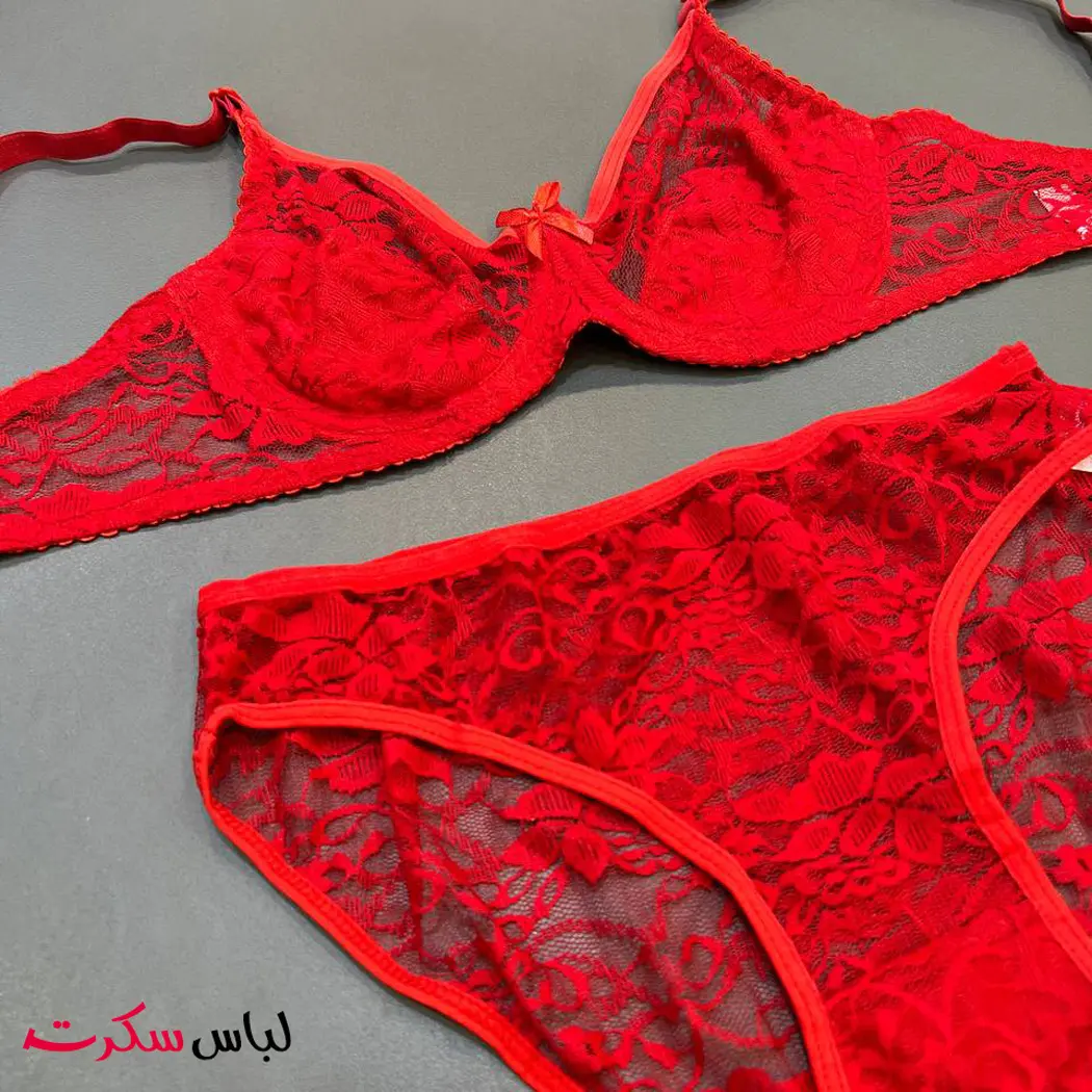 ست شورت و سوتین توری ls1377 — تصویر ۵