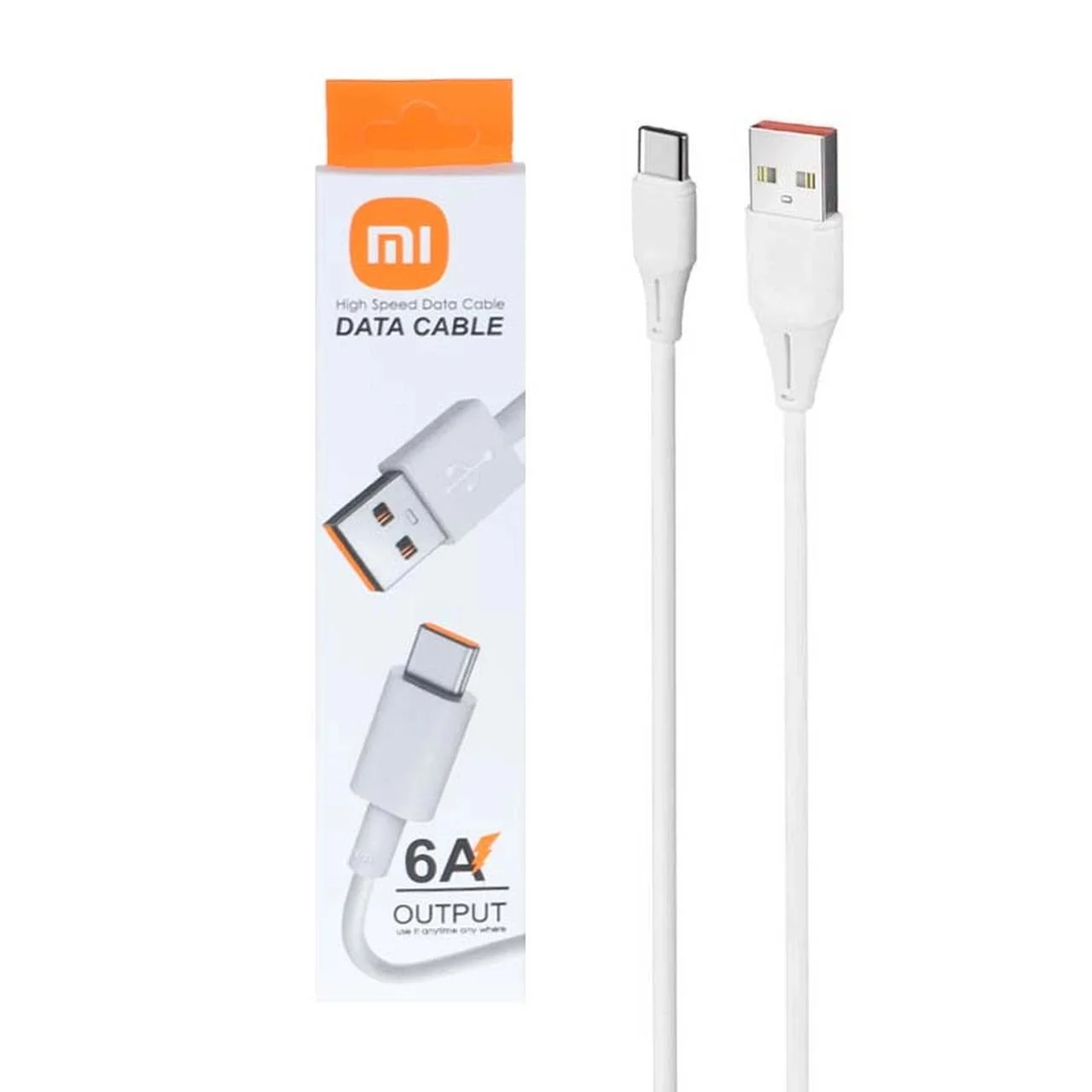 کابل شارژ فست Xiaomi Type-C 6A – سفید – RYL — تصویر ۲