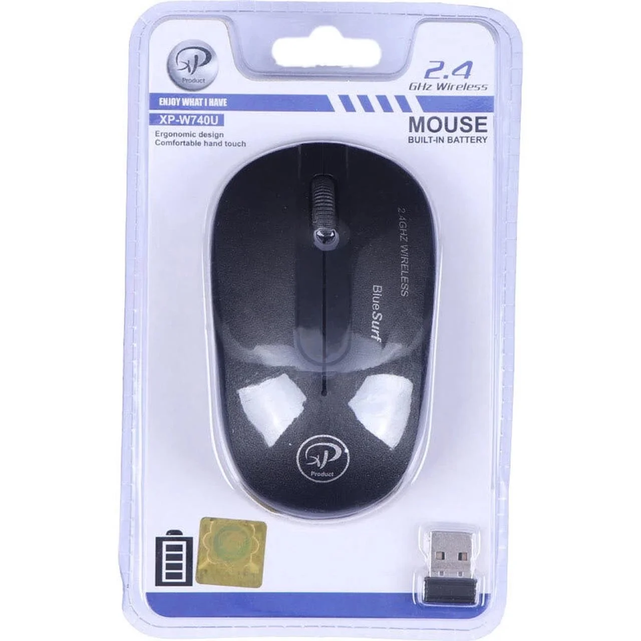 ماوس بی سیم XP Product مدل XP-W740U – مشکی — تصویر ۲