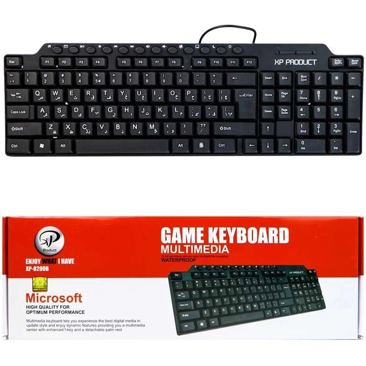 کیبورد بی سیم XP Product مدل XP-8200U – مشکی