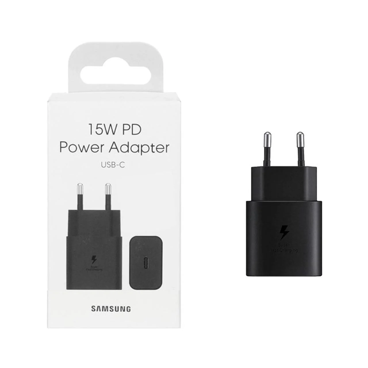 شارژر دیواری فست و PD تک پورت Samsung مدل T1510 15W – مشکی – SMO