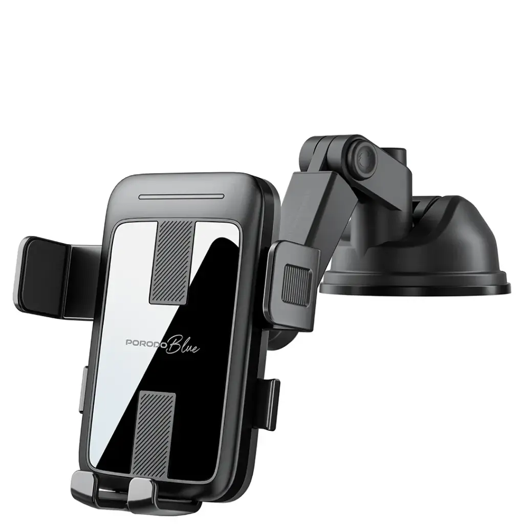 پایه نگهدارنده گوشی پرودو بلک مدل Porodo Blue Car Phone Holder Multi-Surface Mounting – Black