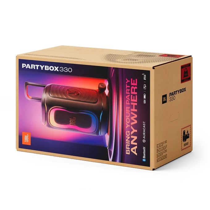 اسپیکر پارتی باکس جی‌بی‌ال مدل JBL PartyBox 330 (Portable Bluetooth Party Speaker with AI Sound Boost) — تصویر ۷