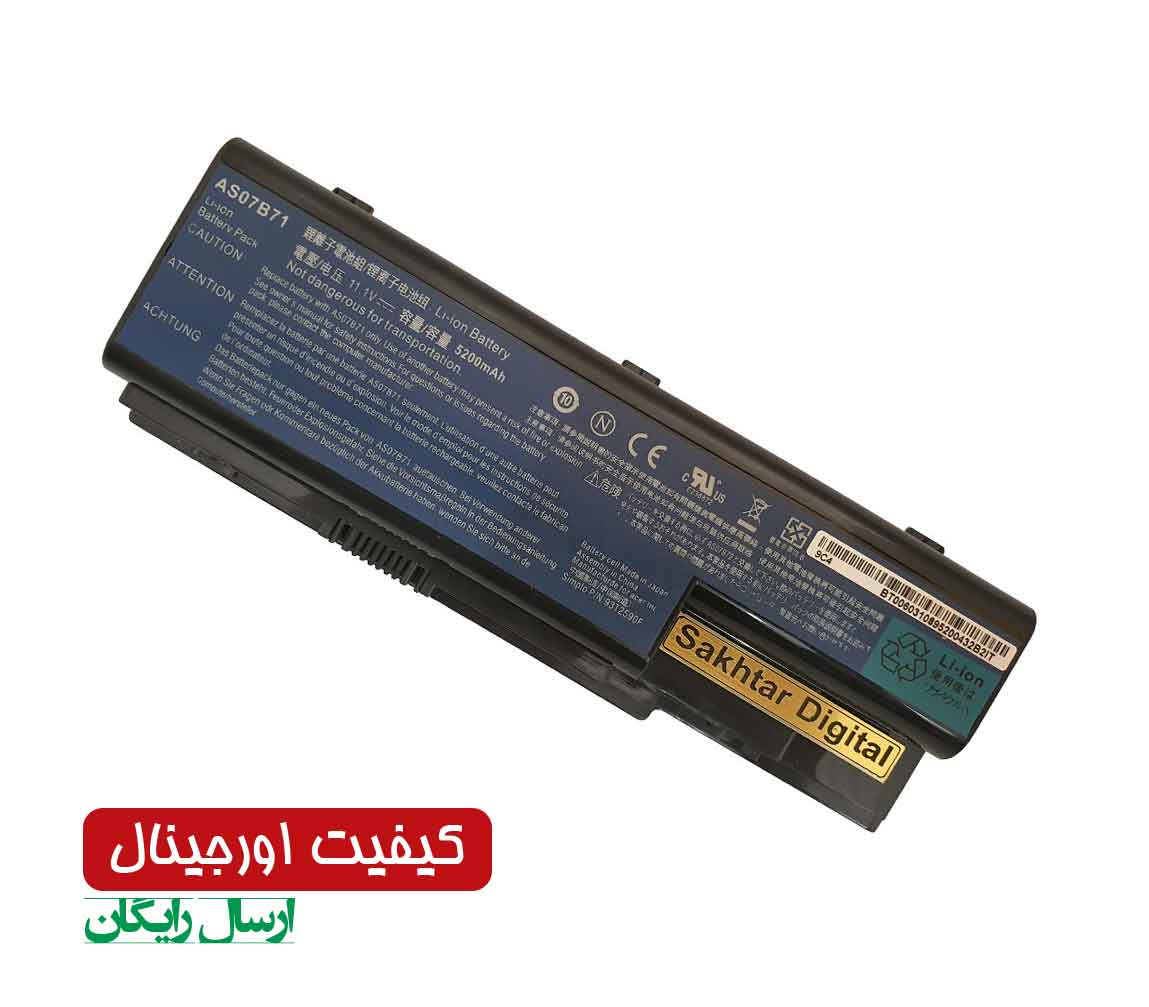 باتری اورجینال لپ تاپ ایسر Acer Aspire 6930 / Extensa 7630 — تصویر ۲