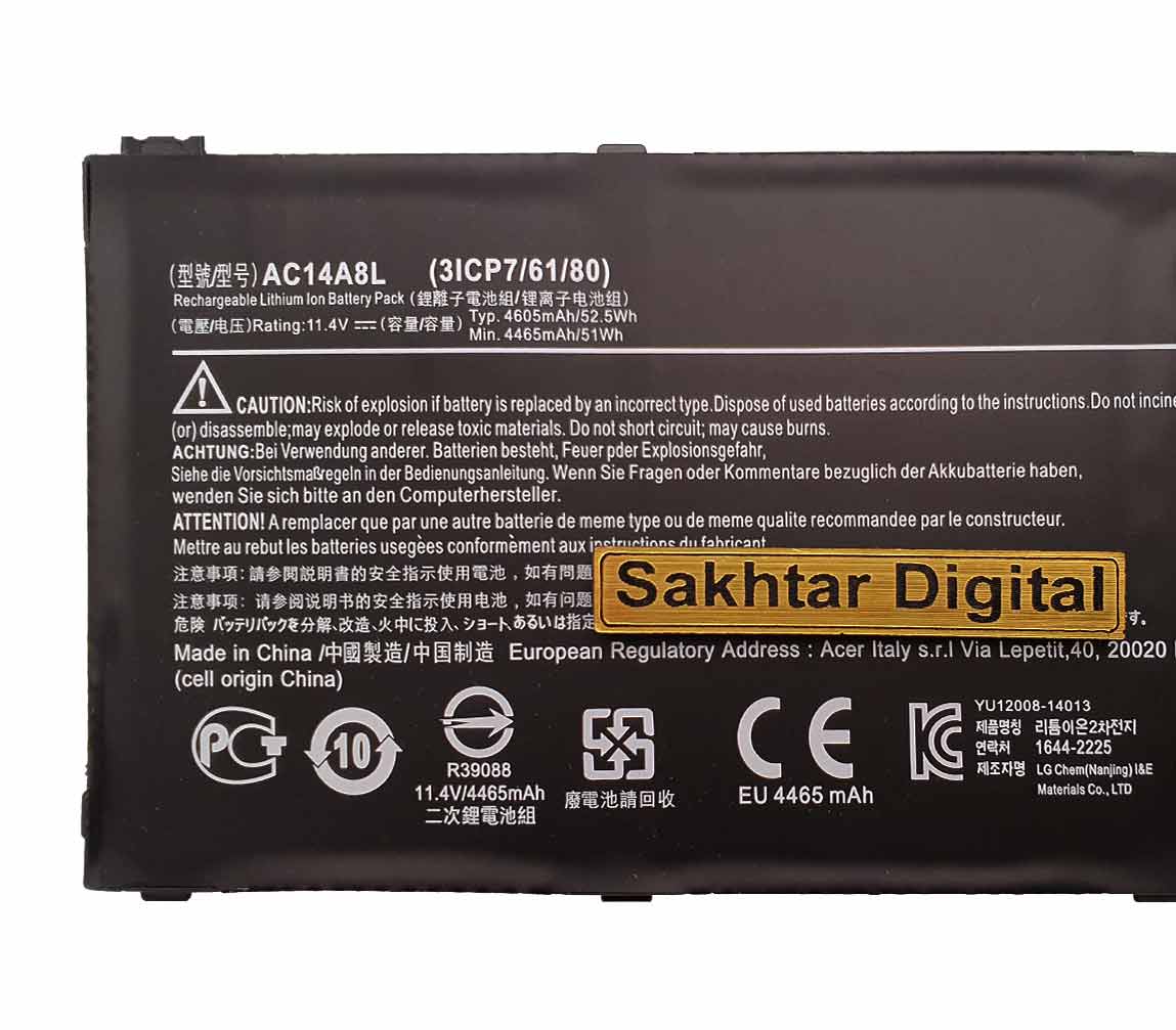 باتری اورجینال لپ تاپ ایسر Acer Aspire VN7 / V15 Nitro — تصویر ۵