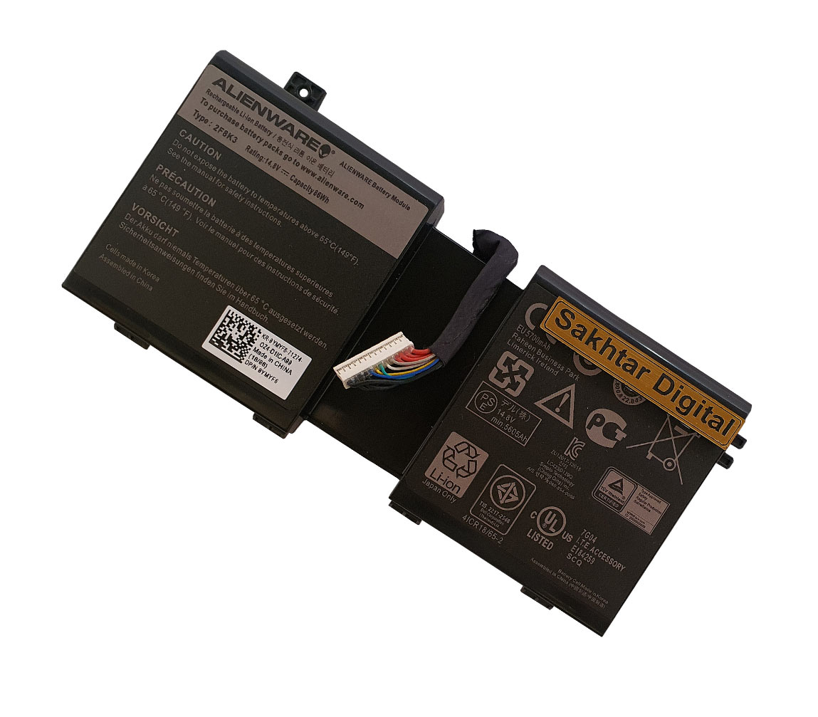 باتری اورجینال لپ تاپ دل Dell Alienware 17 R1 / 18 R1