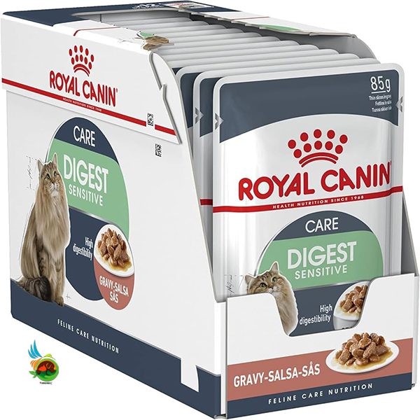 پوچ گربه دایجستیو رویال کنین Royal Canin Digest Sensitive Care مدل پک 12 عددی