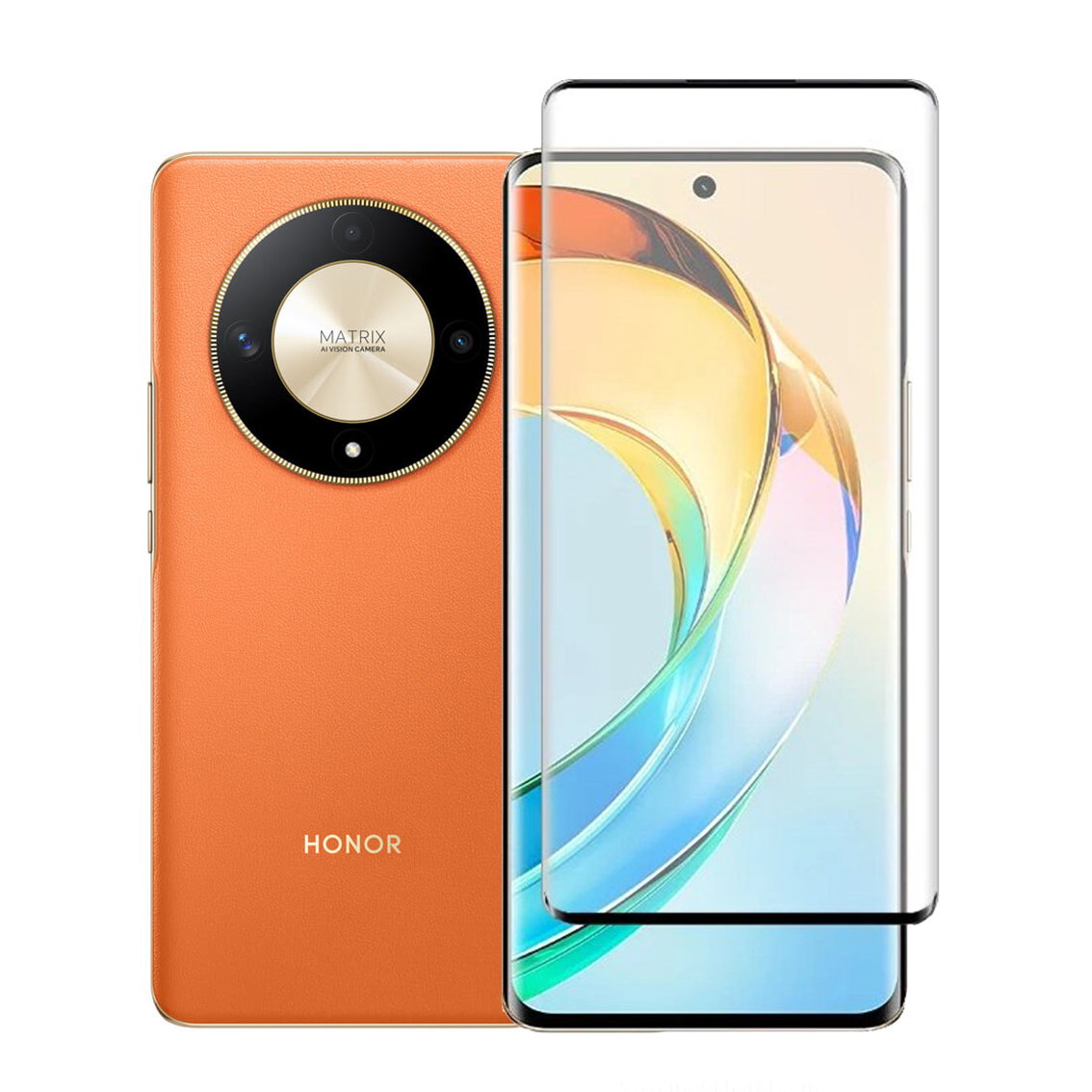 گلس فول چسب Honor X9b | محافظ صفحه ضد خش و ضد ضربه
