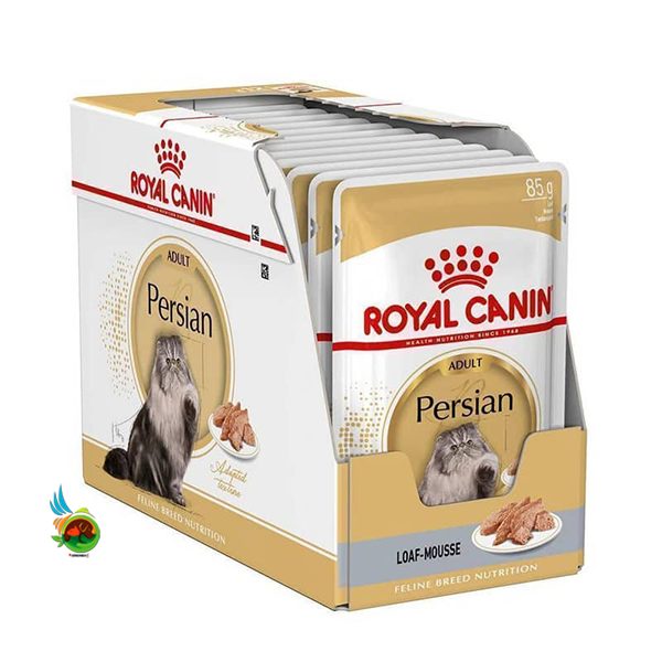 پوچ گربه پرشین ادالت رویال کنین Royal Canin Persian adult پک 12 عددی