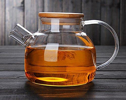 قوری پیرکس درب بامبو با ظرفیت 1000 میلی لیتر — تصویر ۵