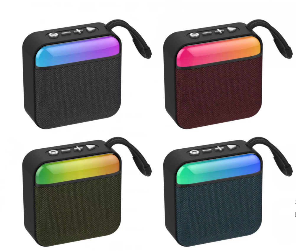 اسپیکر بلوتوثی و قابل حمل T45 با نورپردازی RGB LED، مینی ووفر با صدای باس قوی، دارای قابلیت پخش موسیقی از طریق TF/FM/USB/AUX — تصویر ۵