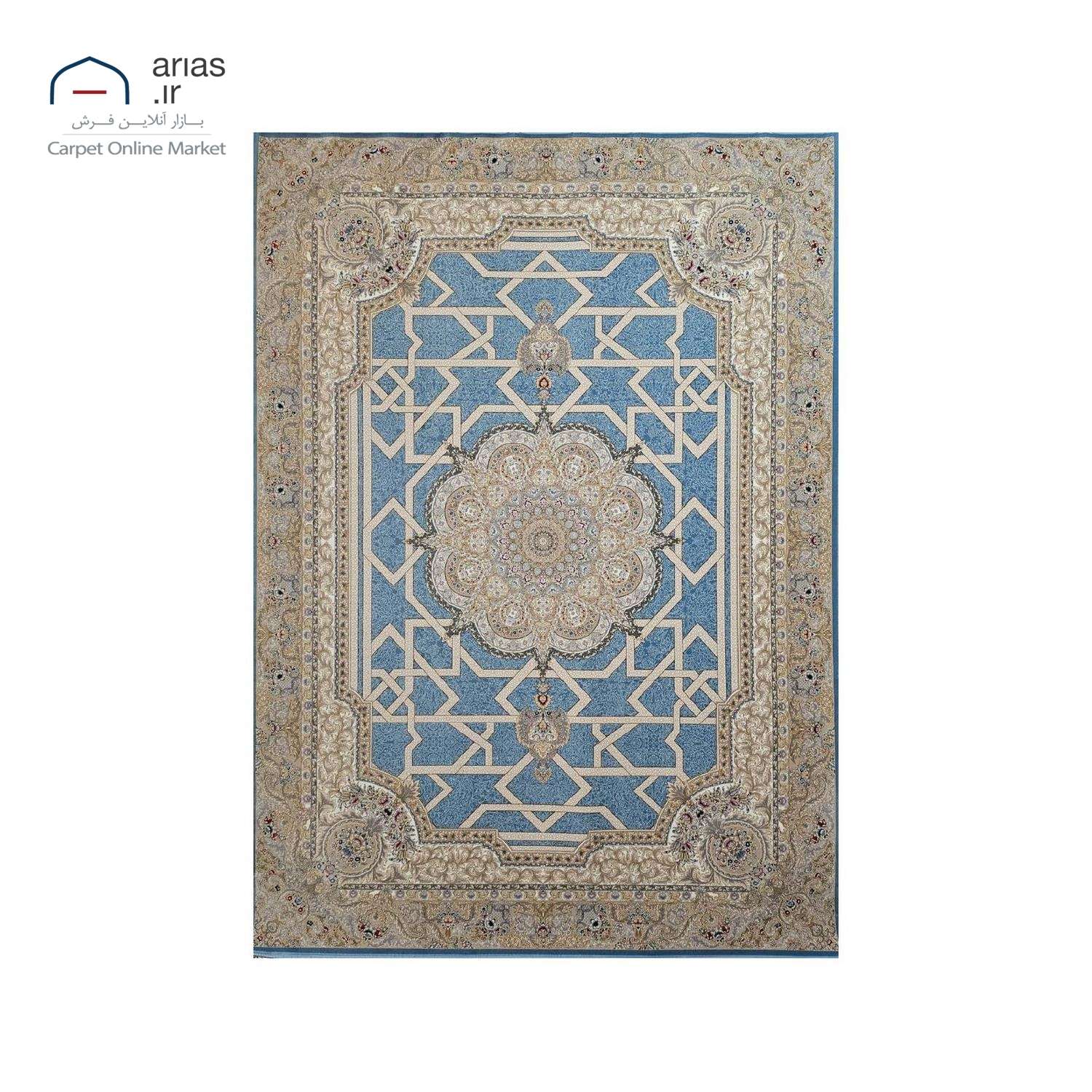 فرش ماشینی کلاسیک آریاس 1500 شانه کد M23110