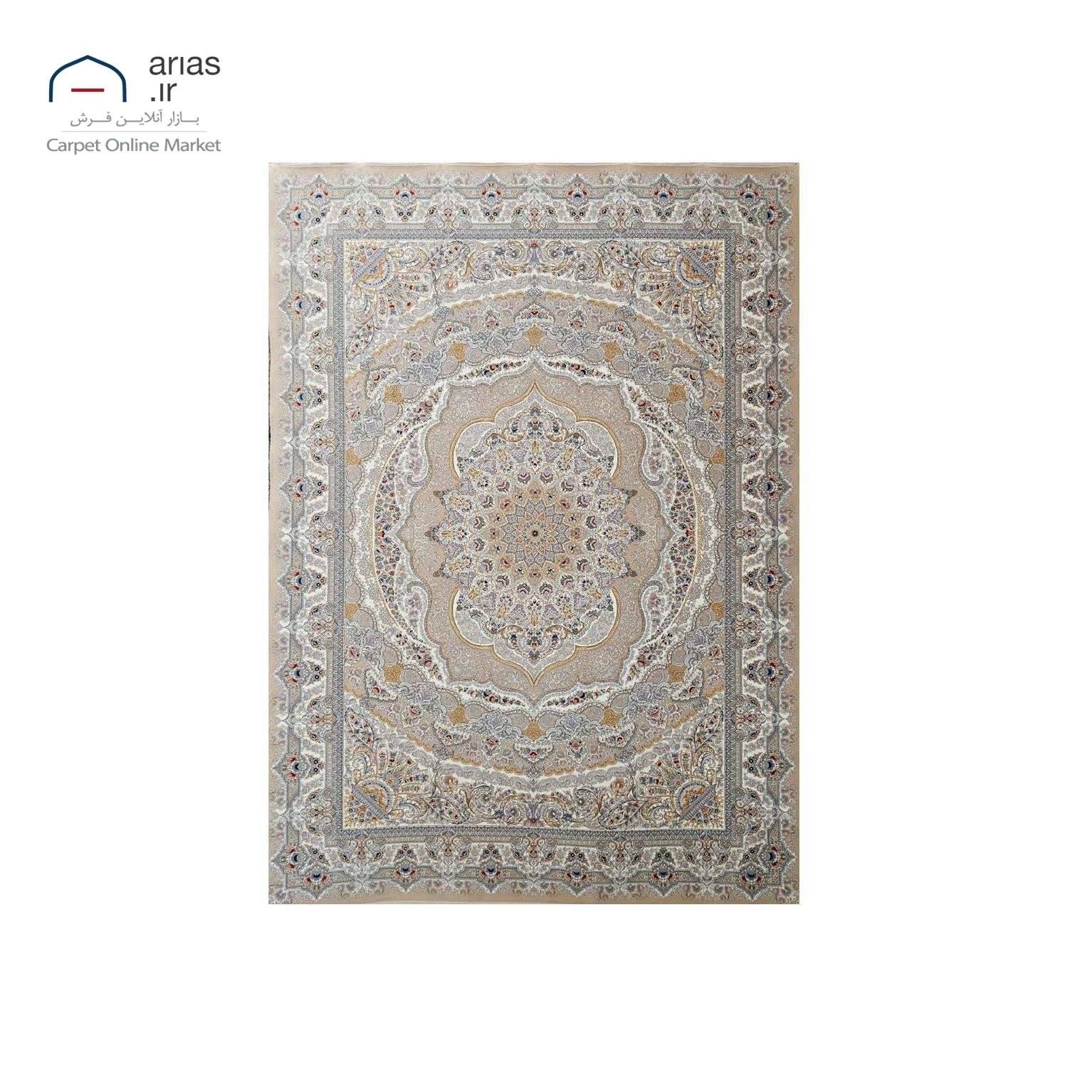 فرش ماشینی کلاسیک آریاس 1500 شانه کد M23109