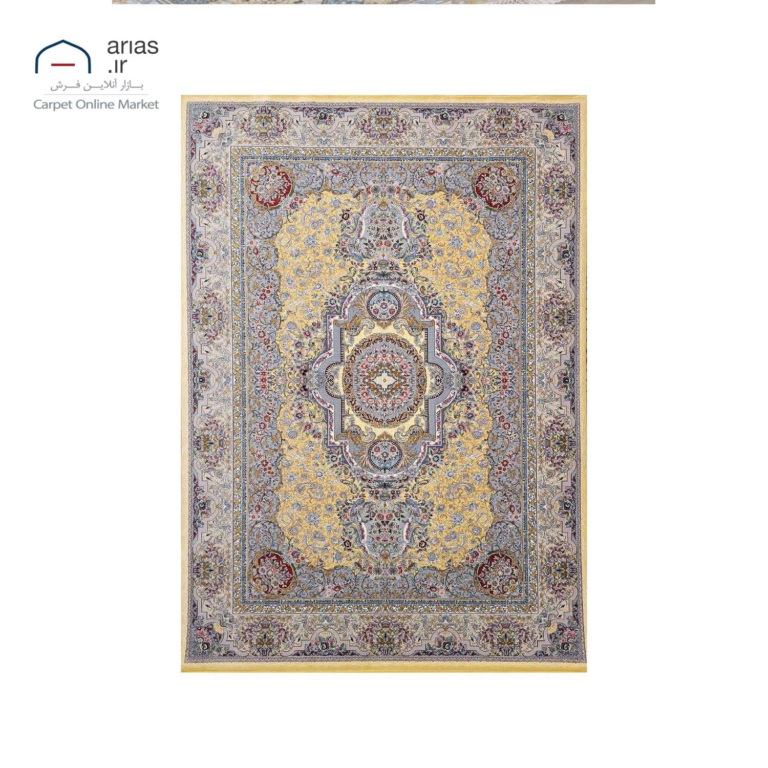 فرش ماشینی کلاسیک آریاس 1500 شانه کد M23104