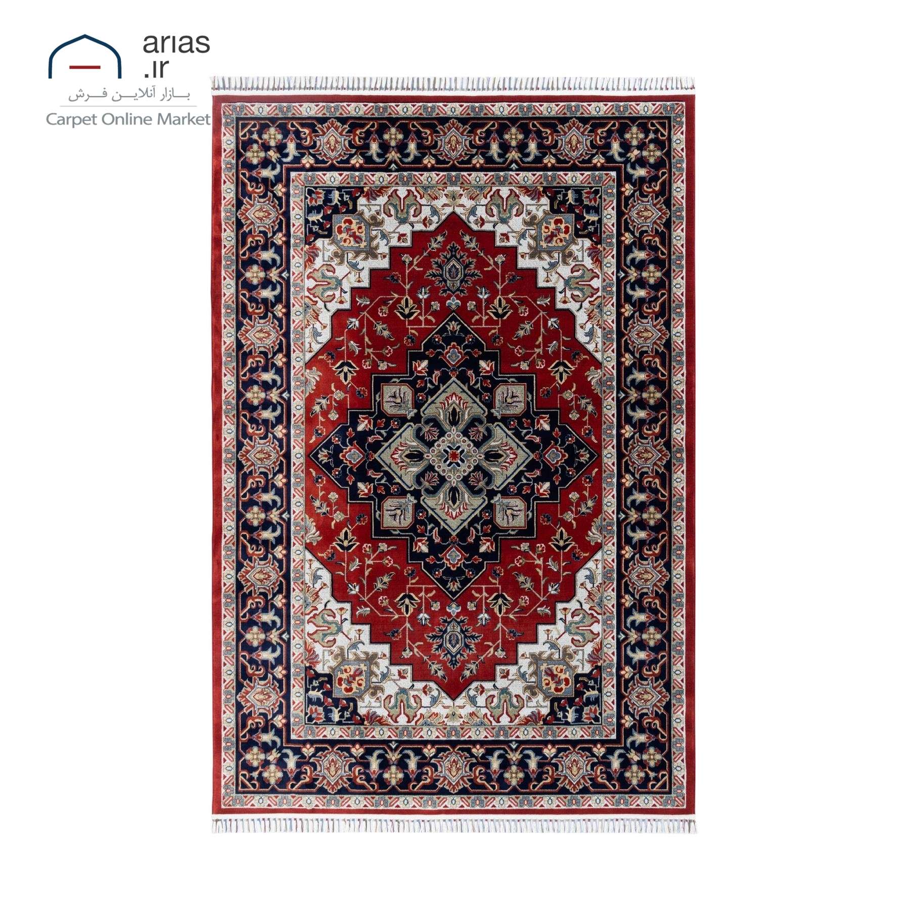فرش ماشینی آریاس 700 شانه طرح وینتیج کد M22104