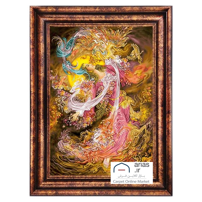 تابلو فرش ماشینی عمودی مینیاتور رهایی کد T20486M