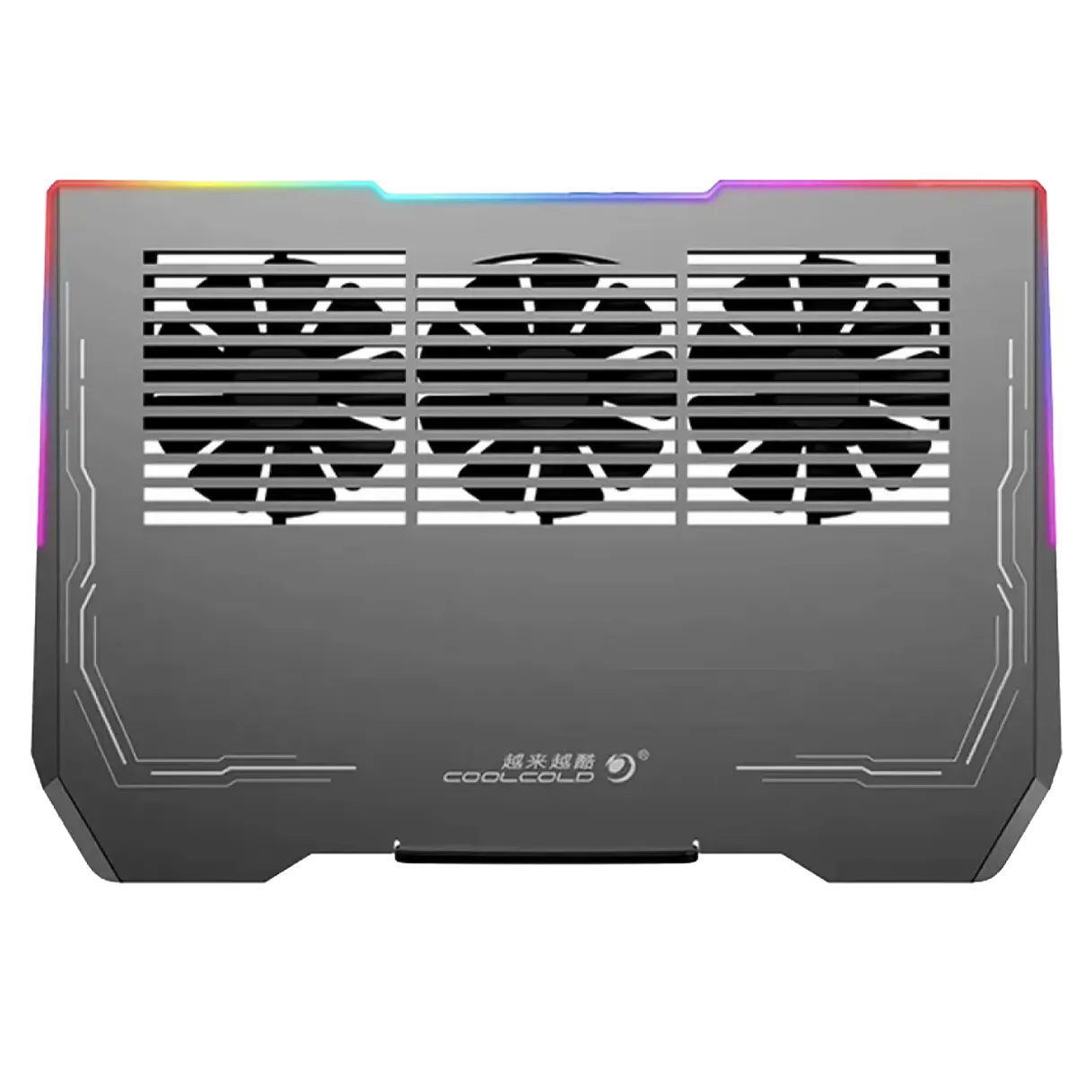خنک کننده لپ تاپ CoolCold K42 سه فن RGB تا 17 اینچ