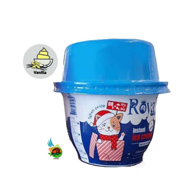 بستنی گربه رویال کوکو طعم وانیل Royal coco Vanilla Ice Cream وزن 32 گرم — تصویر ۲
