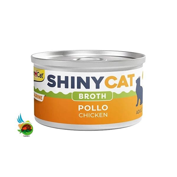 کنسرو گربه جیم کت با طعم مرغ در سس Gim cat Shiny cat food with chicken in broth وزن 70 گرم