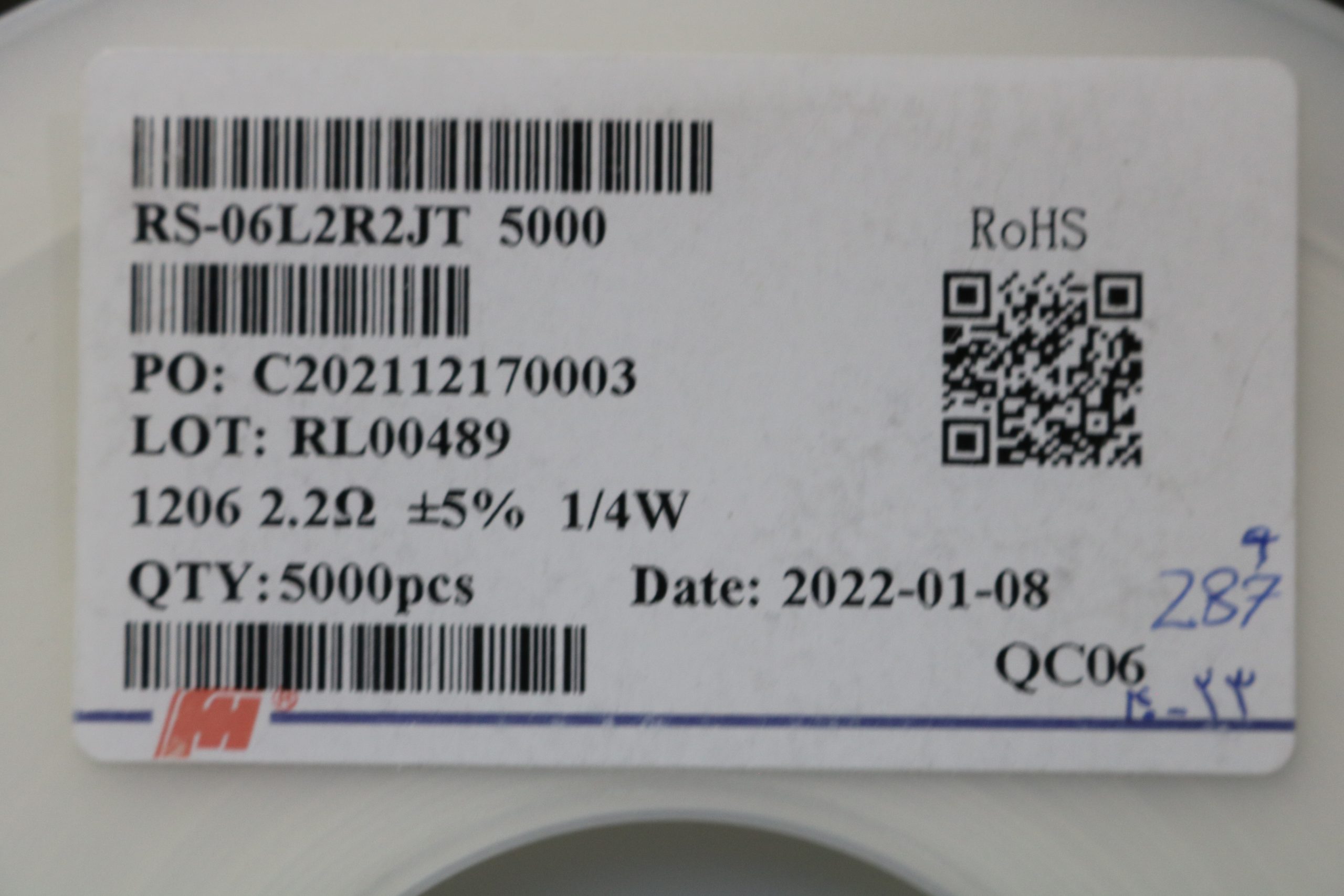 مقاومت 2.2 اهم SMD 1206 — تصویر ۲
