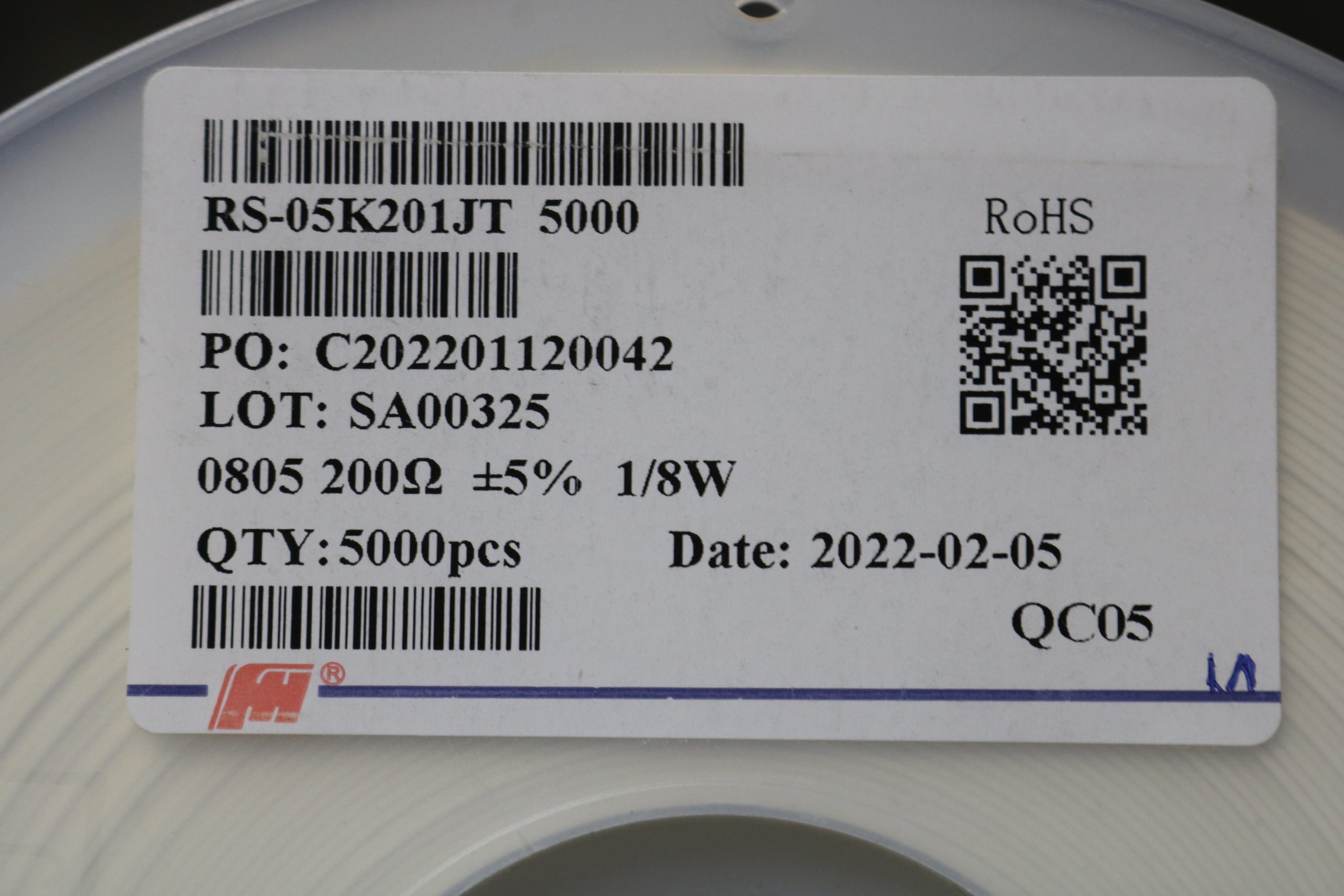 مقاومت 200 اهم SMD 0805