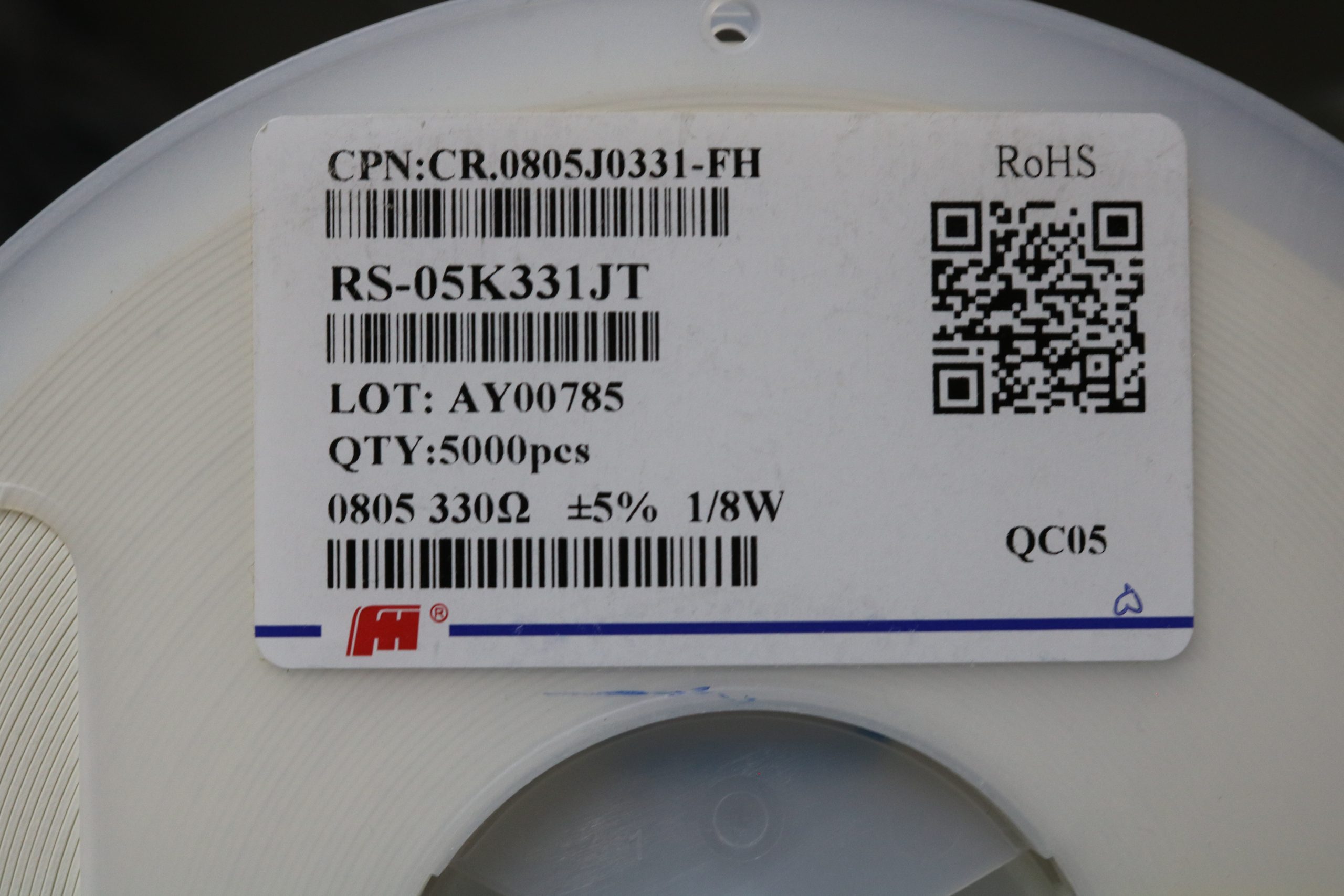 مقاومت 330 اهم SMD 0805 — تصویر ۲