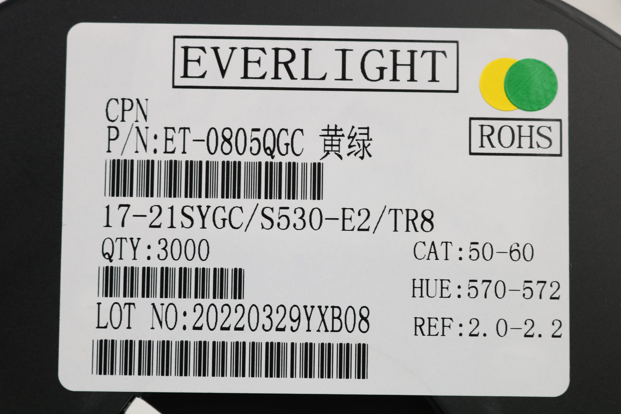 LED سبز-زرد ترکیبی پکیج 0805 — تصویر ۳