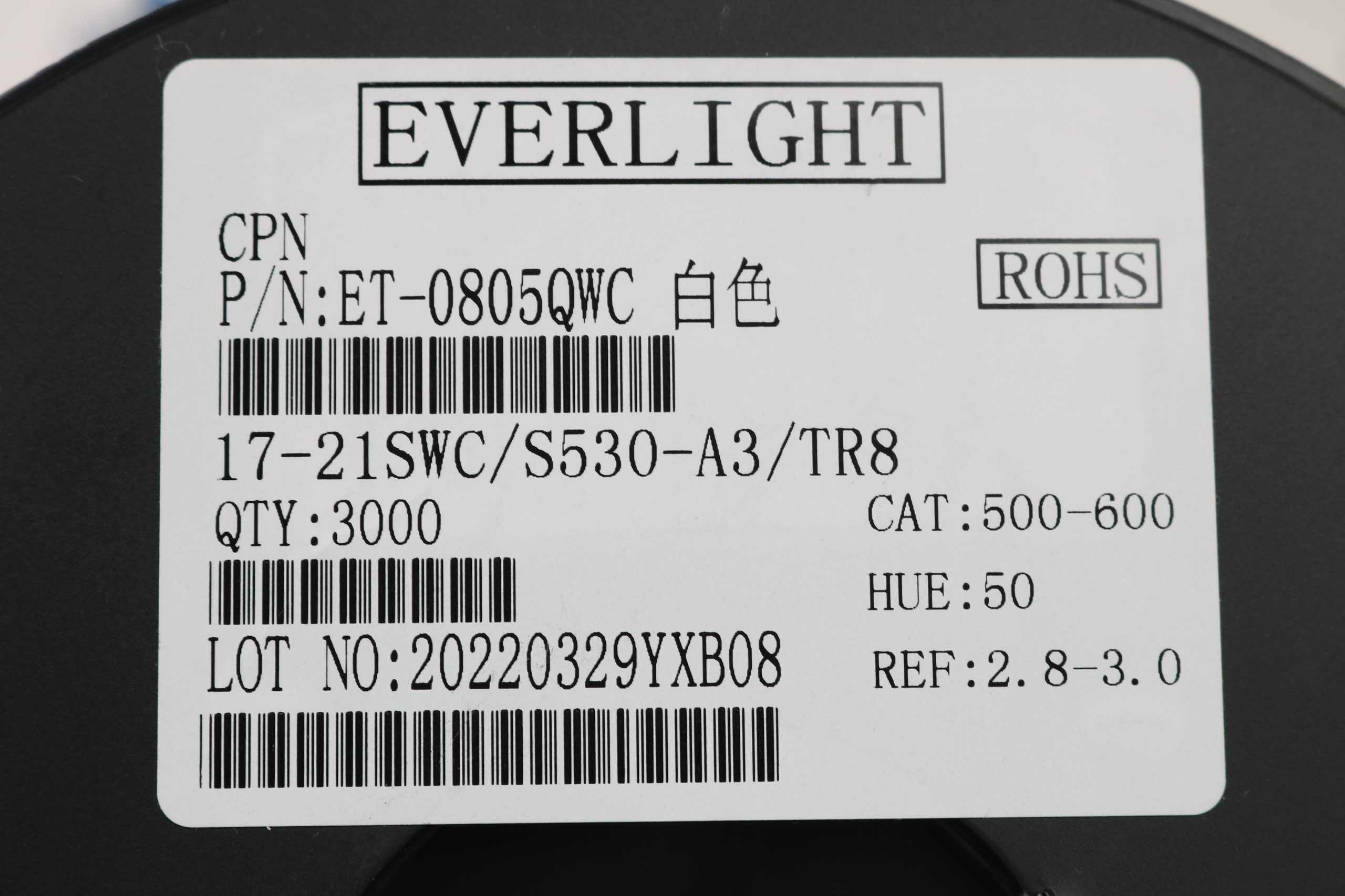 LED سفید پکیج 0805 — تصویر ۳