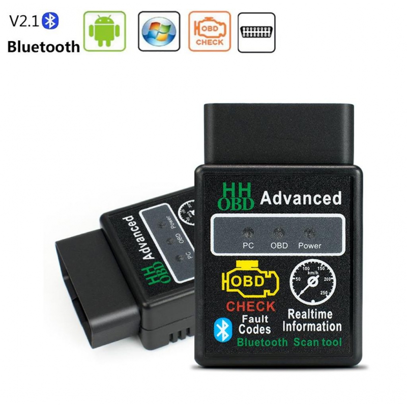 دستگاه دیاگ خودرو بلوتوثی OBDII ELM327 V2.1 — تصویر ۸