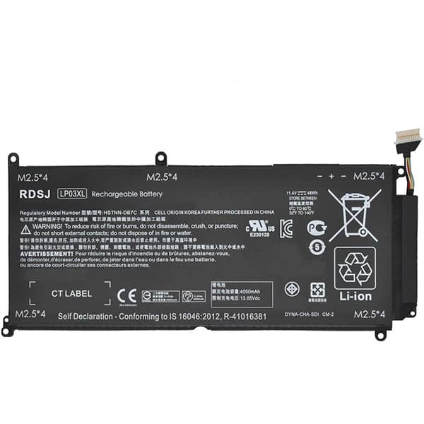 باتری لپ تاپ اچ پی ENVY 15-AE / LP03XL 53Wh