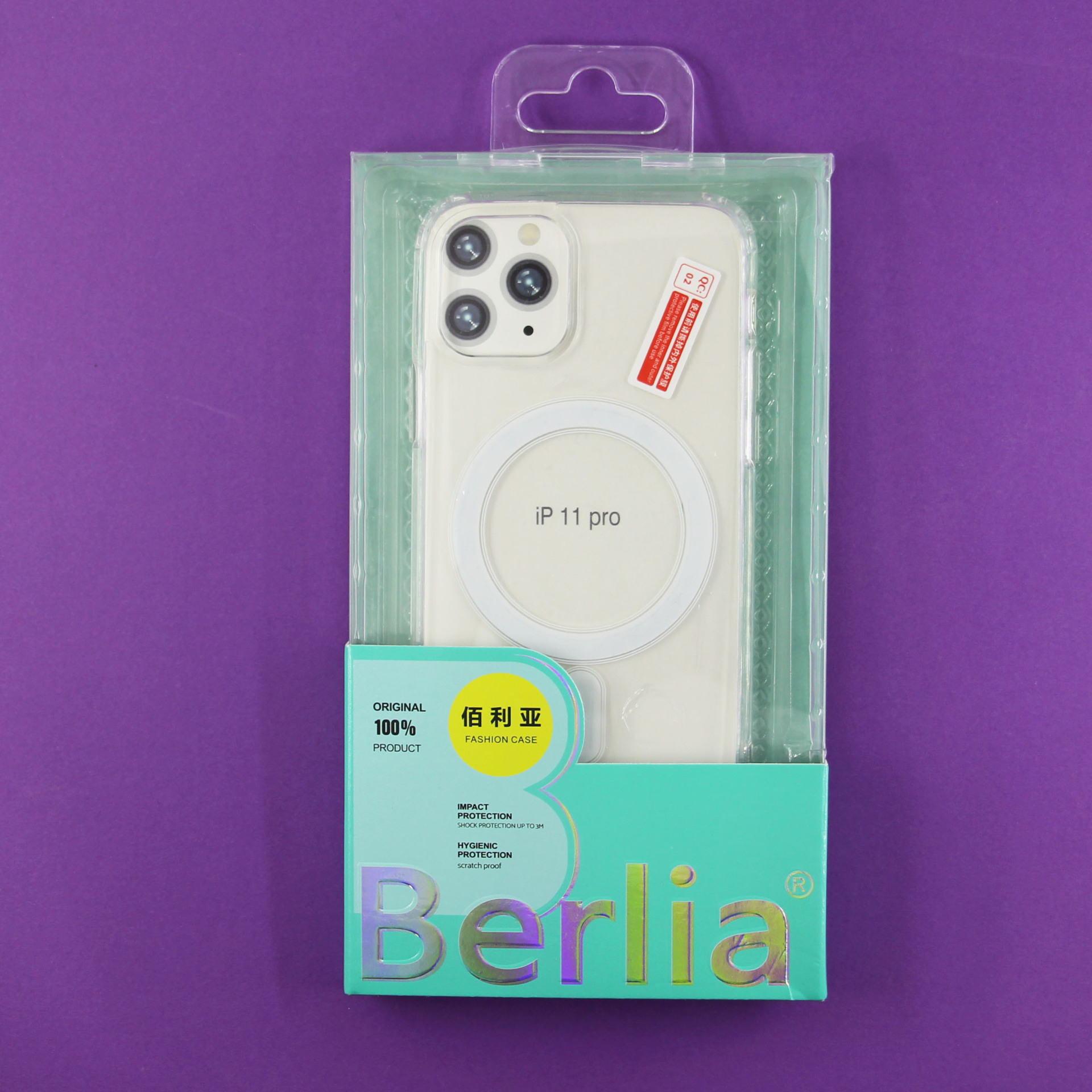 کاور ژلهای مگسیفدار Berlia مناسب برای اپل Iphone 11 Pro — تصویر ۶