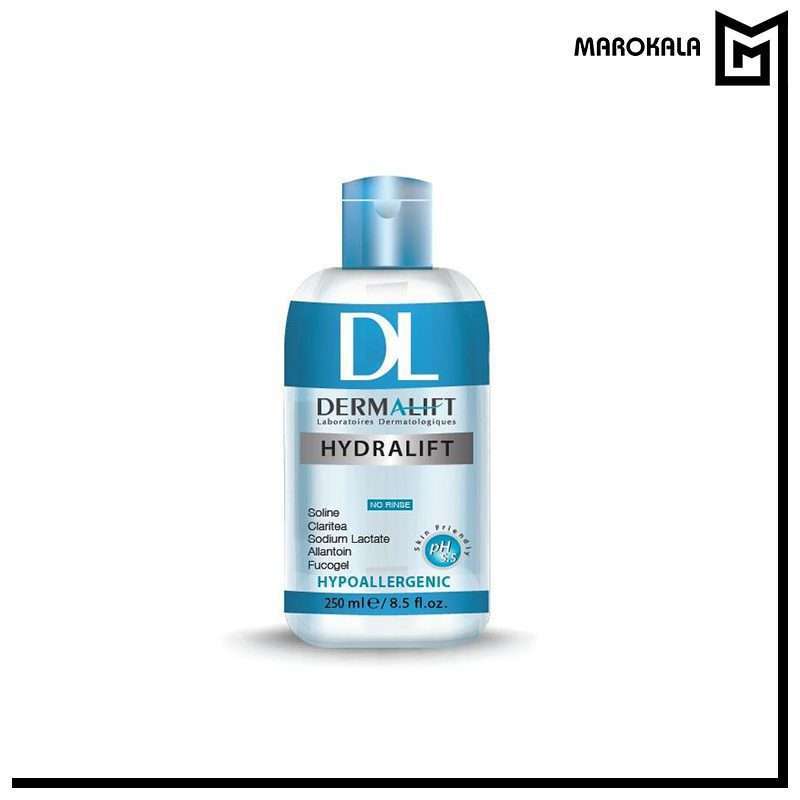 محلول پاک کننده آرایش صورت درمالیفت مدل HYDRALIFT حجم 250 میلی لیتر (قیمت خرید عمده 177.000 تومان) - ماروکالا، فروش عمده محصولات آرایشی و بهداشتی