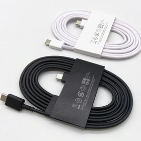 کابل سرکارتنی USB-C به USB-C سامسونگ EP-DN980 یک متری 25 وات (ویتنام) (اصلی) — تصویر ۲