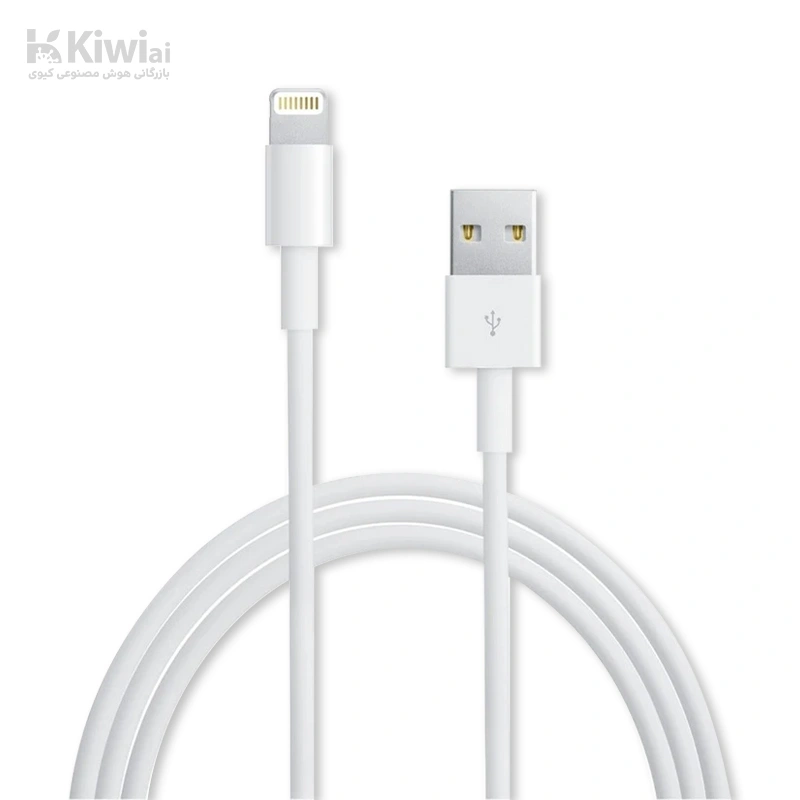 کابل (عمده پک ۱۰ عددی) USB به لایتنینگ اپل طول 1 متر