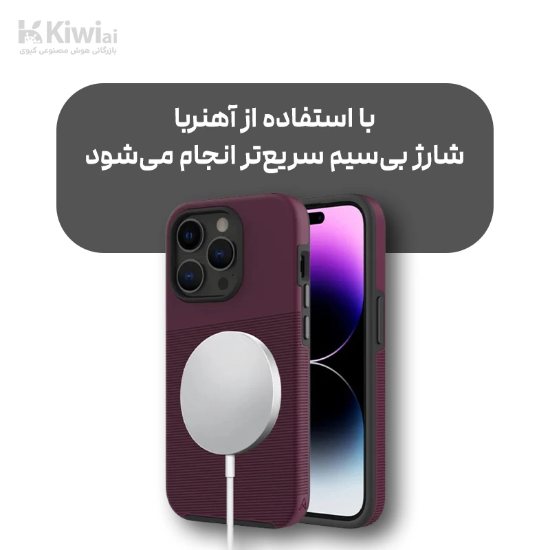 شارژر بی سیم اپل (عمده پک ۱۰ عددی) مدل MagSafe — تصویر ۶